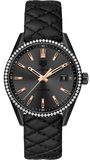 Tag Heuer Carrera Diamonds Anthracite Black Dial Black Leather Strap Watch for Women - WAR1115.FC6392 Authentic Buy Shop Now