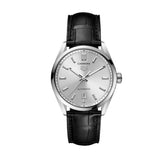 Tag Heuer Carrera Date Silver Dial Black Leather Strap Watch for Men - WBN2111.FC6505 Authentic Buy Shop Now