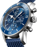 Breitling Superocean Heritage Chronograph 44 Blue Dial Blue Mesh Bracelet Watch for Men - A13313161C1S1 Authentic Buy Shop Now