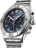 Breitling Chronomat B01 42mm Blue Dial Silver Steel Strap Watch for Men - AB0134101C1A1 Authentic Buy Shop Now
