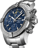 Breitling Avenger Chronograph 45mm Blue Dial Silver Steel Strap Watch for Men - A13317101C1A1 Authentic Buy Shop Now