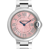 Cartier Ballon Bleu de Cartier Pink Dial Silver Steel Strap Watch for Women - W6920038 Authentic Buy Shop Now