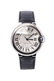 Cartier Ballon Bleu De Cartier Silver Dial Black Leather Strap Watch for Women - WSBB0028 Authentic Buy Shop Now