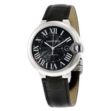 Cartier Ballon Bleu De Cartier Black Dial Black Leather Strap Watch for Men - WSBB0003 Authentic Buy Shop Now