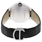 Cartier Ballon Bleu De Cartier Black Dial Black Leather Strap Watch for Men - WSBB0003 Authentic Buy Shop Now