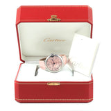 Cartier Ballon Bleu De Cartier Pink Dial Pink Leather Strap Watch for Women - WSBB0007 Authentic Buy Shop Now