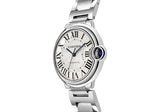 Cartier Ballon Bleu De Cartier Silver Dial Silver Steel Strap Watch for Women - WSBB0048 Authentic Buy Shop Now