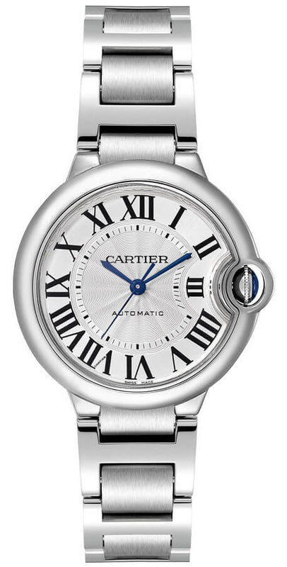 Cartier Ballon Bleu De Cartier Silver Dial Silver Steel Strap Watch for Women - WSBB0044 Authentic Buy Shop Now