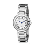 Cartier Ballon Bleu De Cartier White Dial Silver Steel Strap Watch for Women - W69010Z4 Authentic Buy Shop Now