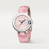 Cartier Ballon Blue De Cartier Pink Dial Pink Leather Strap Watch for Women - WSBB0031 Authentic Buy Shop Now