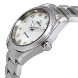 Omega Seamaster Aqua Terra Quartz Diamonds Mother of Pearl Dial Silver Steel Strap Watch for Women - 220.10.28.60.55.001 Authentic Buy Shop Now