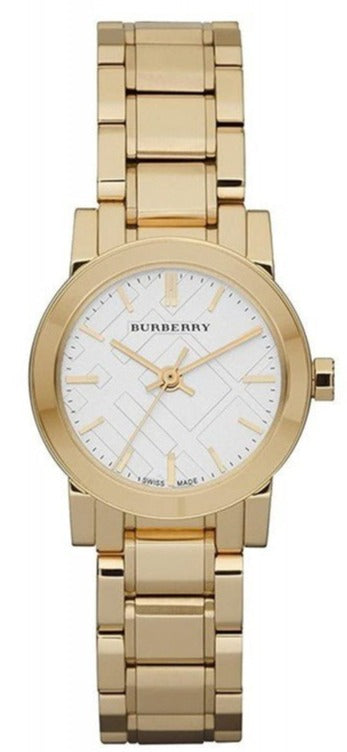 Burberry Heritage White Dial Gold Steel Strap Watch for Women - BU9203 Authentic Buy Shop Now