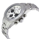 Marc Jacobs Marc Chronograph Silver Dial Silver Steel Strap Watch for Men - MBM3155 Authentic Buy Shop Now