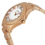 Marc Jacobs Rivera White Dial Rose Gold Steel Strap Watch for Women - MBM3138 Authentic Buy Shop Now