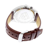 Tommy Hilfiger Deacon White Dial Brown Leather Strap Watch for Men - 1791550 Authentic Buy Shop Now