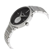 Michael Kors Portia Black Dial Silver Steel Strap Watch for Women - MK3638 Authentic Buy Shop Now