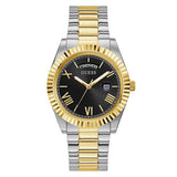 Guess Connoisseur Black Dial Two Tone Steel Strap Watch for Men - GW0265G5 Authentic Buy Shop Now