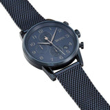 Hugo Boss Navigator Chronograph Blue Dial Blue Mesh Bracelet Watch for Men - 1513538 Authentic Buy Shop Now