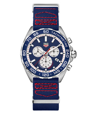 Tag Heuer Formula 1 Redbull Edition Chronograph Blue Dial Blue NATO Strap Watch for Men - CAZ1018.FC8213 Authentic Buy Shop Now