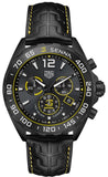 Tag Heuer Formula 1 Chronograph Senna Black Dial Black Leather Strap Watch for Men - CAZ101AJ.FC6487 Authentic Buy Shop Now