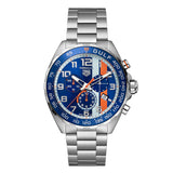 Tag Heuer Formula 1 Gulf Edition Chronograph Blue Dial Silver Steel Strap Watch for Men - CAZ101AT.BA0842 Authentic Buy Shop Now
