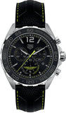 Tag Heuer Formula 1 Aston Martin Black Dial Black Leather Strap Watch for Men - CAZ101P.FC8245 Authentic Buy Shop Now