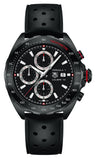 Tag Heuer Formula 1 Automatic Chronograph Black Dial Black Leather Strap Watch for Men - CAZ2011.FT8024 Authentic Buy Shop Now