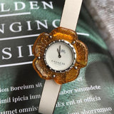 Coach Perry White Dial Beige Leather Strap Watch for Women - 14503050 Authentic Buy Shop Now