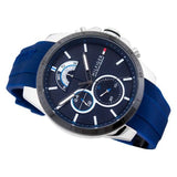Tommy Hilfiger Decker Quartz Blue Dial Blue Rubber Strap Watch for Men - 1791350 Authentic Buy Shop Now