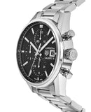 Tag Heuer Carrera Automatic Chronograph Black Dial Silver Steel Strap Watch for Men - CBK2110.BA0715 Authentic Buy Shop Now