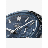 Tag Heuer Carrera Chronograph Blue Dial Silver Steel Strap Watch for Men - CBN2A1A.BA0643 Authentic Buy Shop Now