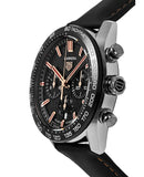 Tag Heuer Carrera Year of The Rabbit Automatic Chronograph Black Dial Black Leather Strap Watch for Men - CBN2A1L.FC6521 Authentic Buy Shop Now