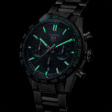 Tag Heuer Carrera Chronograph 44mm Green Dial Silver Steel Strap Watch for Men - CBN2A1N.BA0643 Authentic Buy Shop Now