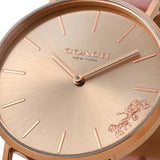 Coach Delancey Gold Dial Pink Leather Strap Watch for Women - 14503332 Authentic Buy Shop Now