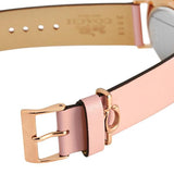 Coach Delancey Gold Dial Pink Leather Strap Watch for Women - 14503332 Authentic Buy Shop Now