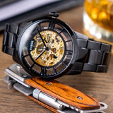 Fossil Townsman Automatic Skeleton Black Dial Black Steel Strap Watch for Men - ME3197 Authentic Buy Shop Now