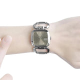 Gucci G Brown Square Brown Dial Silver Steel Strap Watch For Women - YA125402 Authentic Buy Shop Now