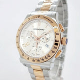 Salvatore Ferragamo 1927 Chrono Silver Dial Two Tone Steel Strap Watch for Men - SFKZ00623 Authentic Buy Shop Now