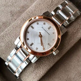 Burberry The City Silver Dial Two Tone Steel Strap Watch for Women - BU9214 Authentic Buy Shop Now