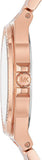 Michael Kors Lennox Three Hand Silver Dial Rose Gold Steel Strap Watch For Women - MK7279 Authentic Buy Shop Now