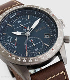 Hugo Boss Pilot Edition Blue Dial Brown Leather Strap Watch for Men - 1513852 Authentic Buy Shop Now