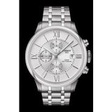 Tissot Chemin des Tourelles Automatic Chronograph White Dial Silver Steel Strap Watch for Men - T099.427.11.038.00 Authentic Buy Shop Now