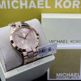 Michael Kors Slim Runway Rose Gold Dial Rose Gold Steel Strap Watch for Women - MK3591 Authentic Buy Shop Now