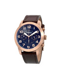 Fossil Pilot 54 Chronograph Blue Dial Brown Leather Strap Watch for Men - FS5204 Authentic Buy Shop Now