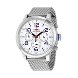 Tommy Hilfiger Jake Quartz White Dial Silver Mesh Bracelet Watch for Men - 1791233 Authentic Buy Shop Now