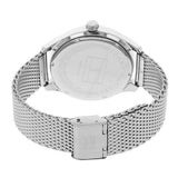 Tommy Hilfiger Oliver Quartz Blue Dial Silver Mesh Bracelet Watch for Men - 1791302 Authentic Buy Shop Now