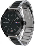 Tommy Hilfiger Sneaker Quartz Black Dial Two Tone Steel Strap Watch for Men - 1791619 Authentic Buy Shop Now