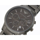 Emporio Armani Classic Chronograph Grey Dial Grey Steel Strap Watch For Men - AR2454 Authentic Buy Shop Now