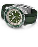 Breitling Superocean Automatic 44 Green Dial Green Rubber Strap Watch for Men - A17376A31L1S1 Authentic Buy Shop Now