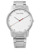Calvin Klein City Quartz White Dial Silver Steel Strap Watch for Men - K2G2G1Z6 Authentic Buy Shop Now